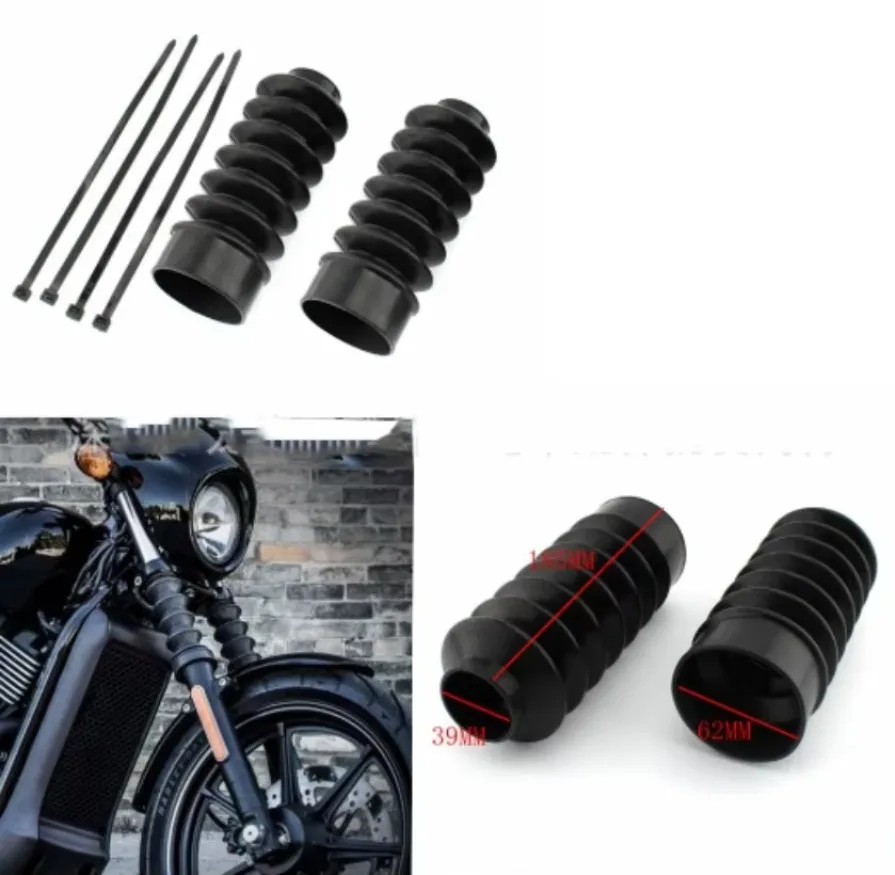 Applies To Fit For Harley Sportster XL883 XL1200 Plus Long 39MM Front Fork Shock Absorbing Dust Jacket 1SET