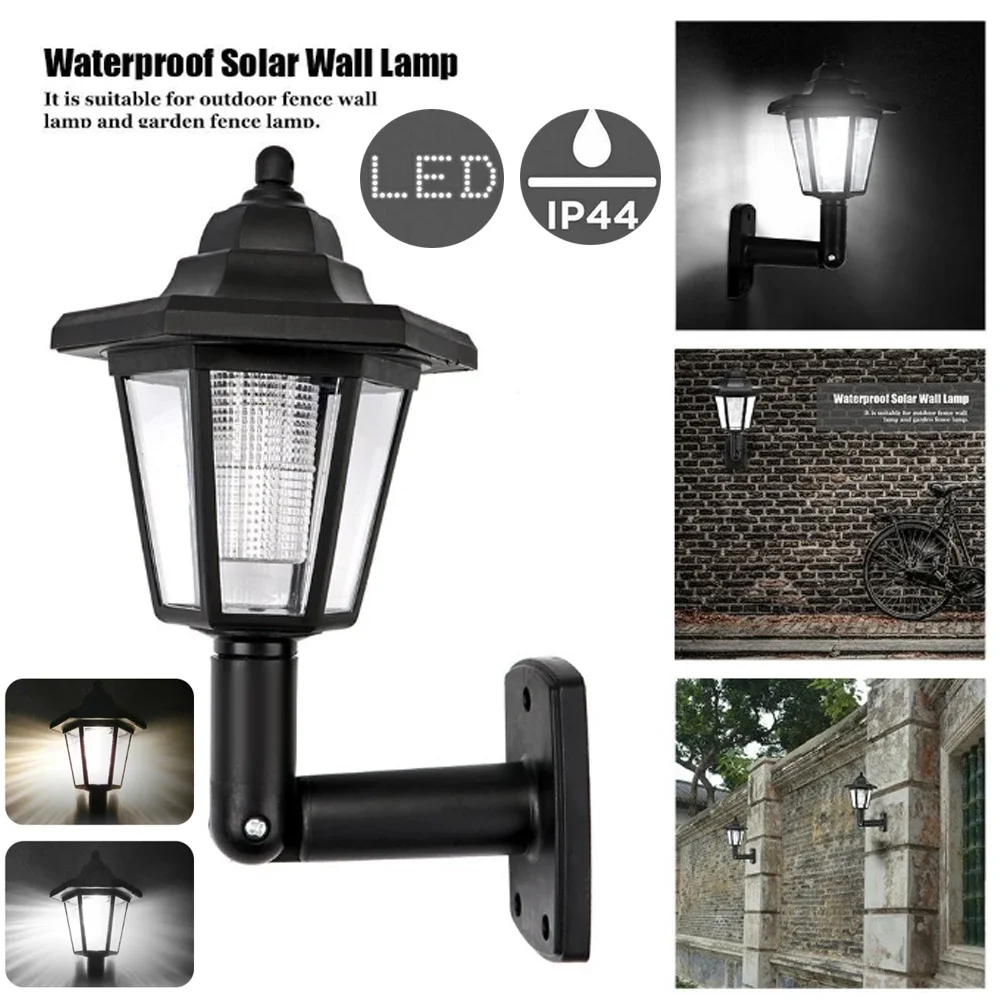 

Wall Light Outdoor Solar Hexagonal Light IP44 Waterproof Solar Fence Courtyard LED Wall Lamp Heat Solar Garden Light Decor