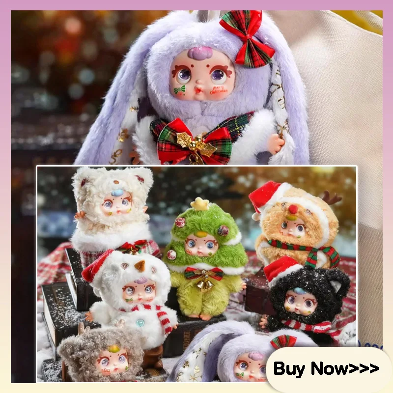 

Рождественская серия Mm Milkcandy, слепая коробка, милый мультяшный волосатый компаньон, кукла, изысканное украшение для рабочего стола, сюрприз, загадочная коробка, подарок