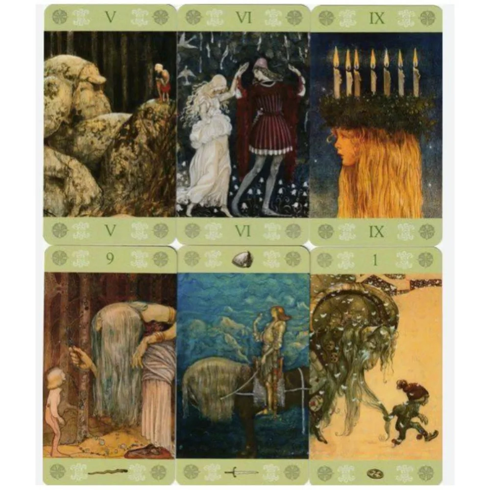 

10.3 X 6cm John Bauer Tarot 78 Pcs Cards