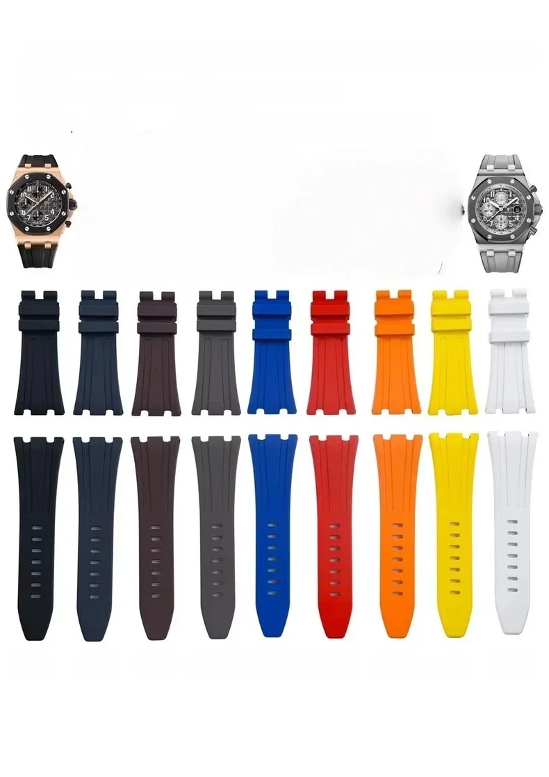 TOP A For AP Strap 26170 26470   FRubber Sport Watch Strap 28mm Watchband accessories