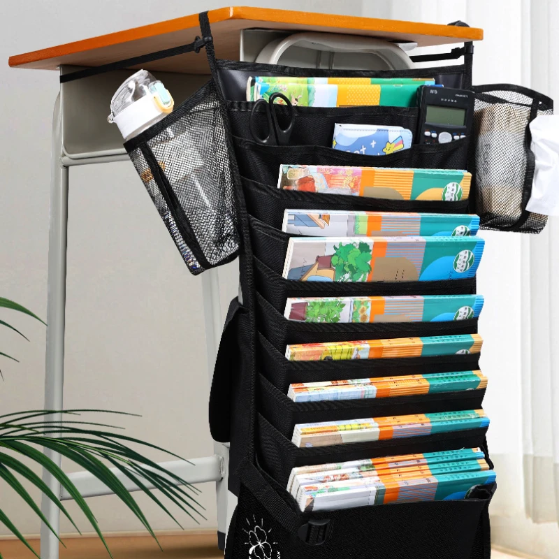 

Hanging Book Bag Large Capacity Storing Students on The Side The Desk Thickened Encrypted Middle High School Students
