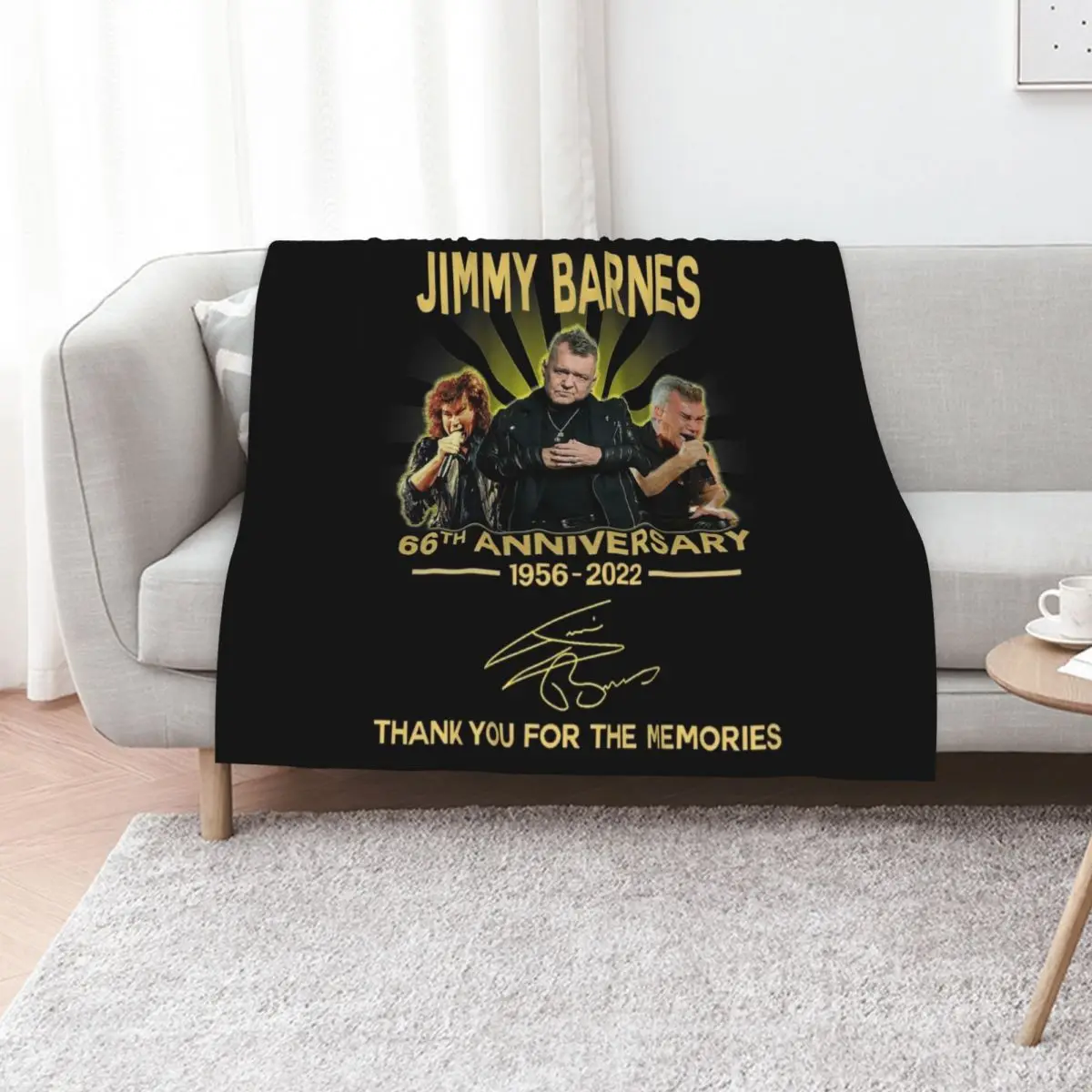 thank you for the memories 66th anniversary- jimmy t-shirt barnes Classic Throw Blanket for sofa Sofa Summer Beddings Blankets