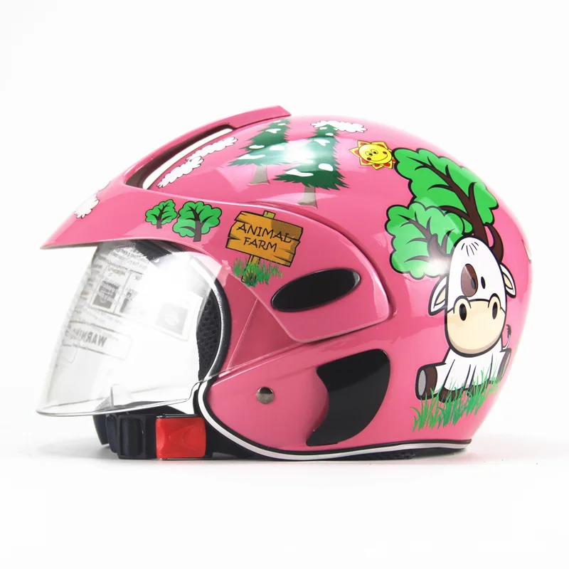 Casque de moto confortable pour enfants, carton de protection, casques de moteur de sécurité