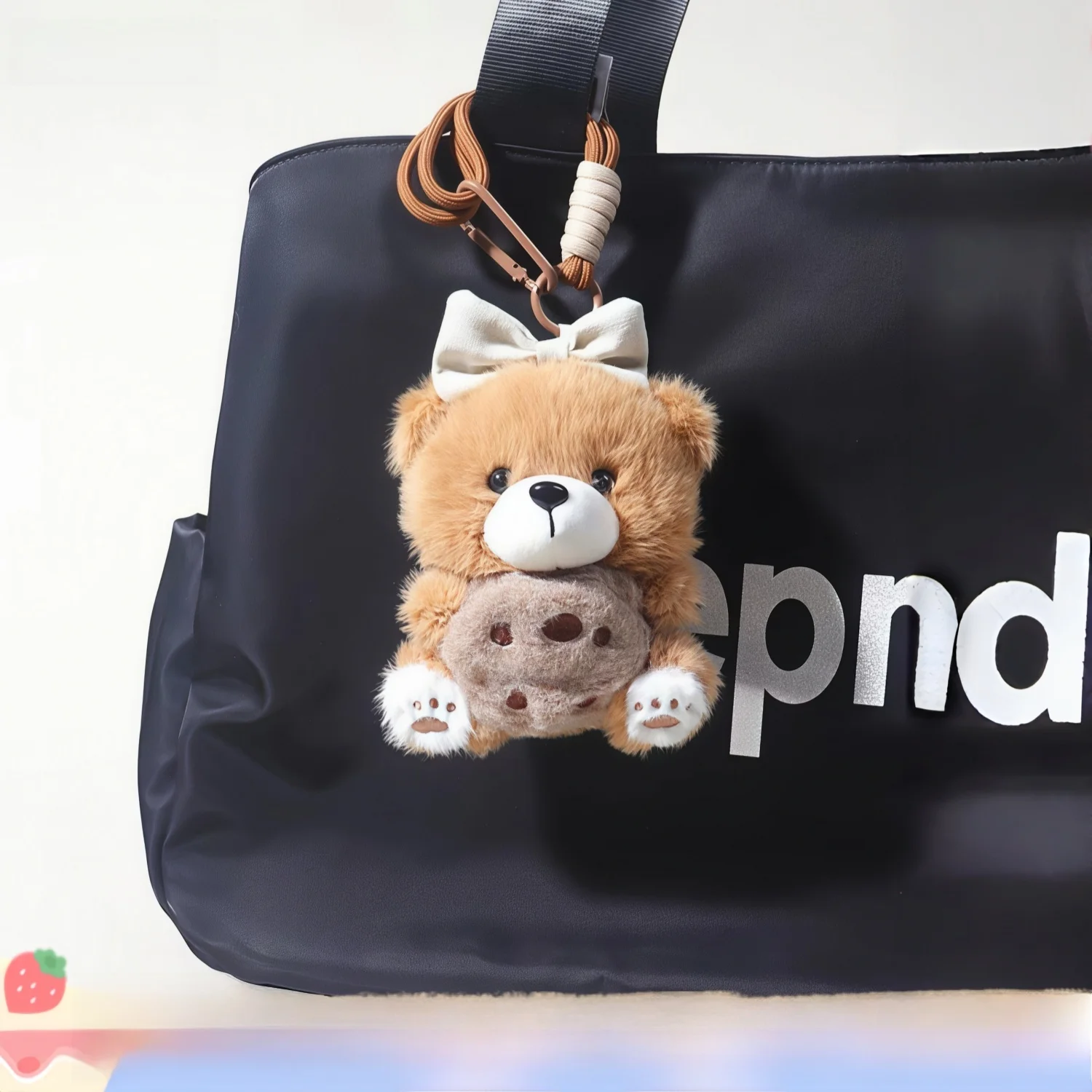 adorable-plush-bear-keychain-knot-decoration-birthday-gift-jcknbj-soft-toy-bag-accessory-animal-pattern