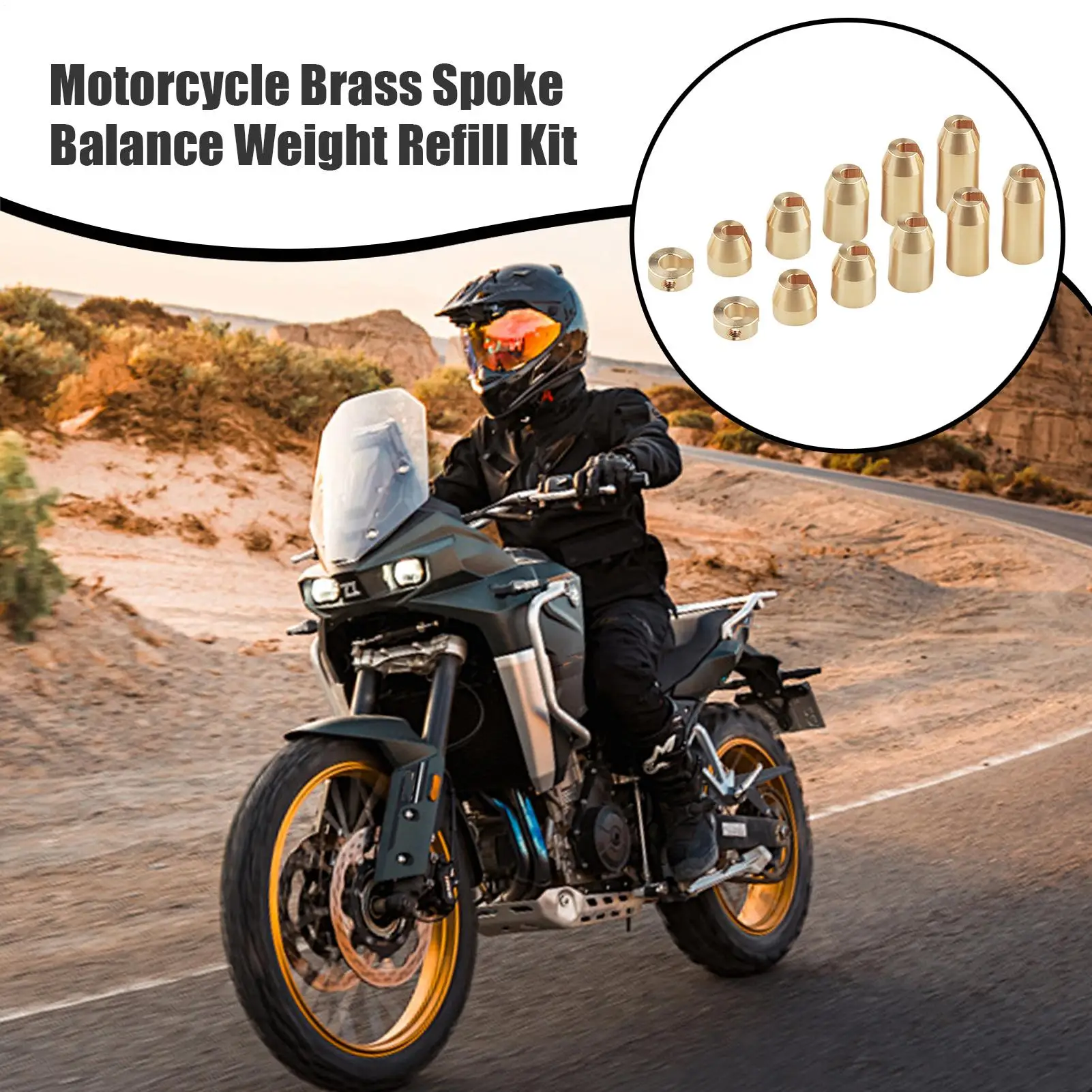 Motorcycle Spoke Weights Reusable Motorbike Spoke Refill Replacement Tool Tire Balance Weight Kit For Home Garage Workshop
