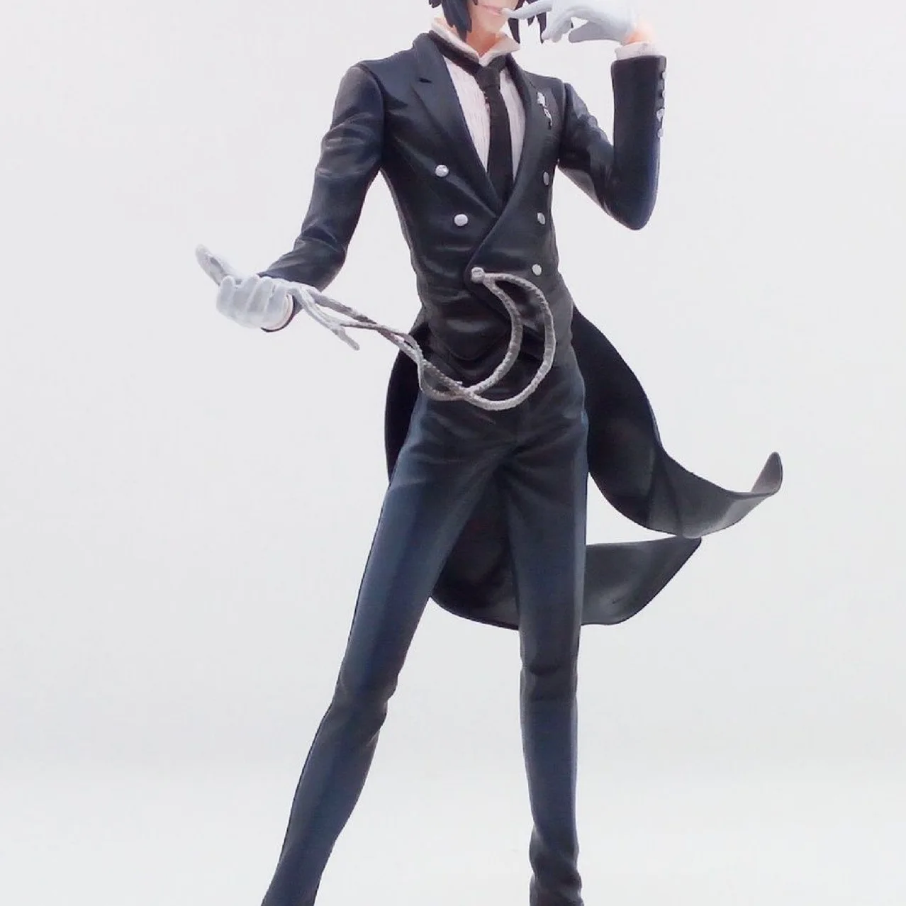 20CM Anime Black Butler Kuroshitsuji Sebastian Michaelis Figur 1/8 Animation Modell Spielzeug Geschenk Sammlung Action Figur PVC