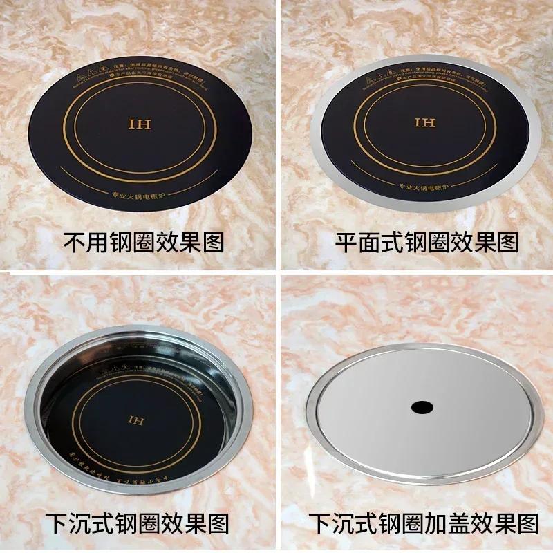 Ouruiqi-Olla de inducción Circular de alta potencia, Cocina de Inducción, comercial, empotrada, tienda especial para Hotel, estufa eléctrica, 220V