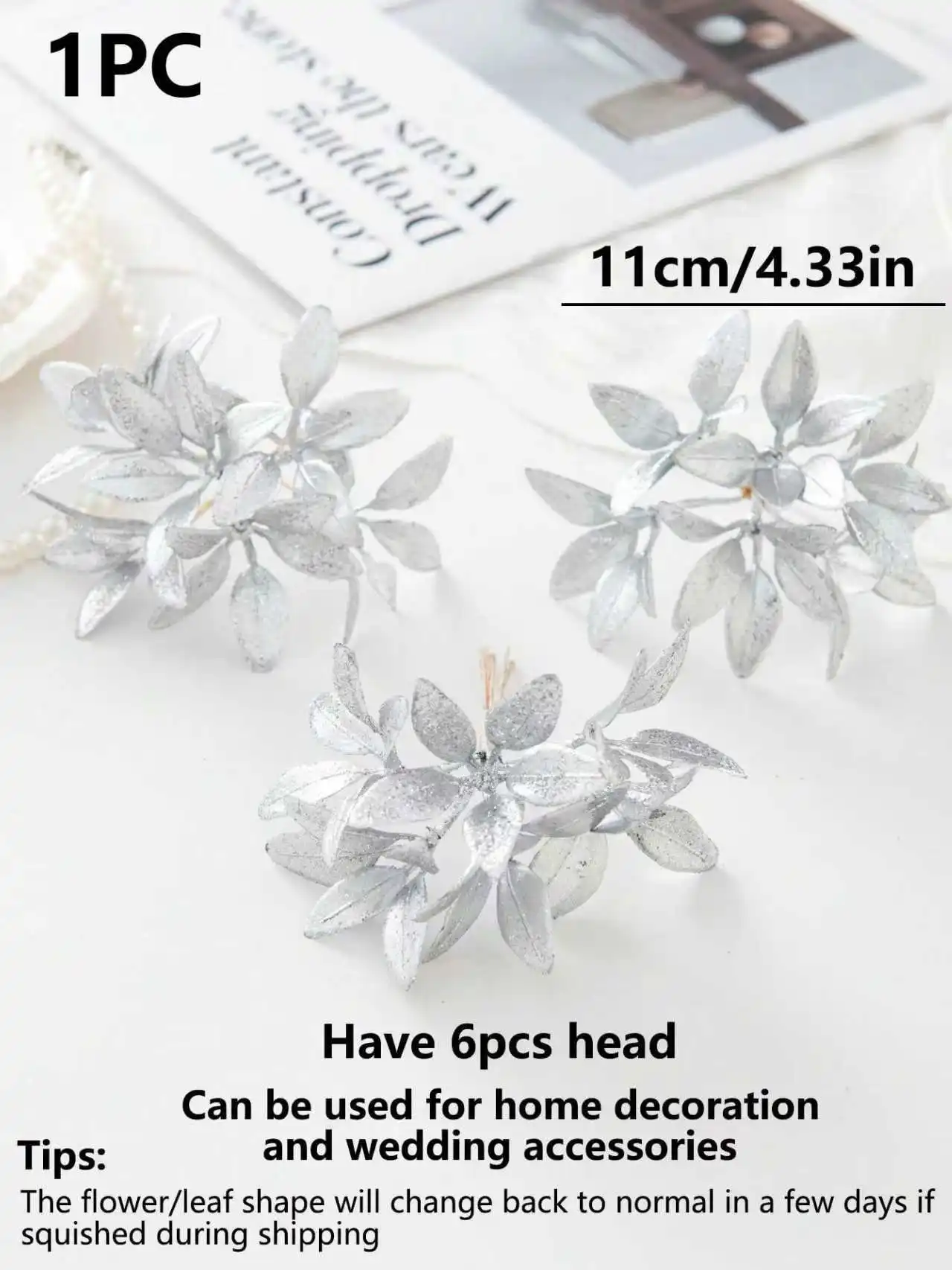 Künstliche Blumen Pflanzen Golden Pines Home Room Weihnachtsbaum Hochzeitskränze Dekor Brautarrangement für Familienwohnzimmer – Detail 7