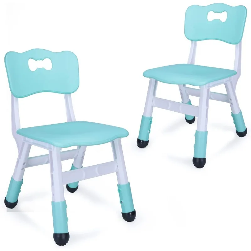 Adjustable Kid Chairs Indoor , Adjustable Suitable , Maximum load-bearing 220LBS Suitable (2-Pack-Mint Green)