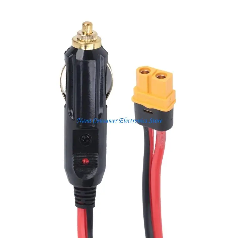 G7NE Vehicle Charging Cable Car to 60 Female Power Cord, Car Plug and Light for Power Connection