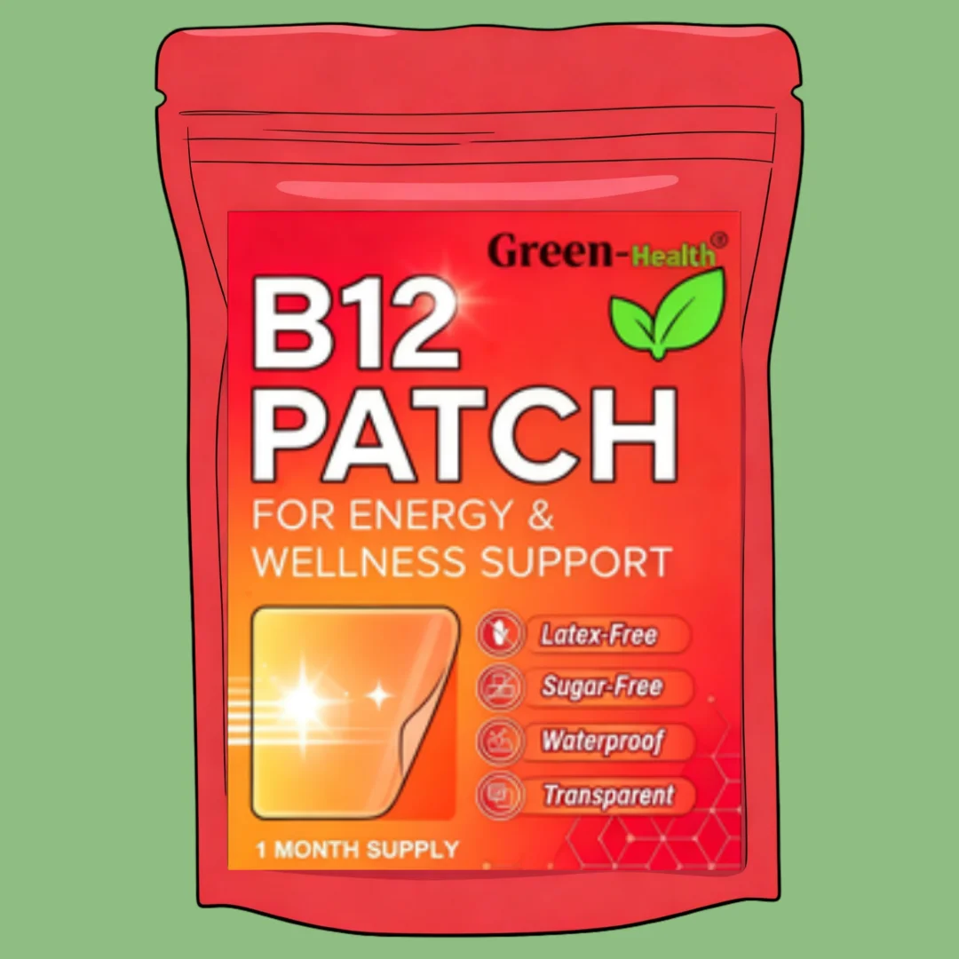 Daily B12 Patch Transdermal Self-adhesive Natural Blend For 1 Month Supply Of Vitamin B12 Patches 30 Count