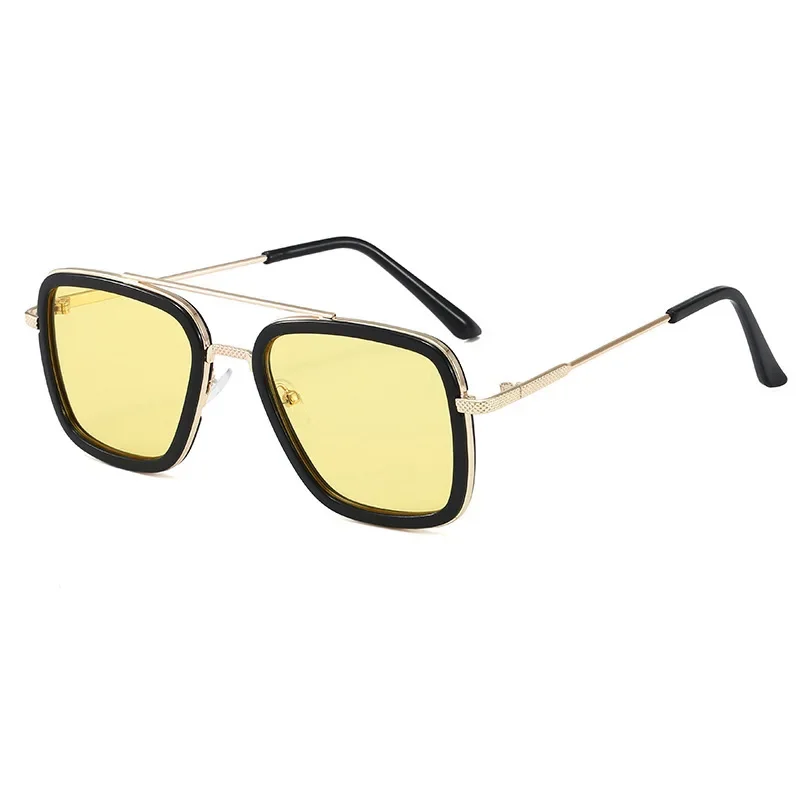 High Quality Iron Man Tony Stark Fishing Sunglasses Square Outdoor Sport Fishing Glasses Men Spider Eyewear Sports Sun Glasses view 3