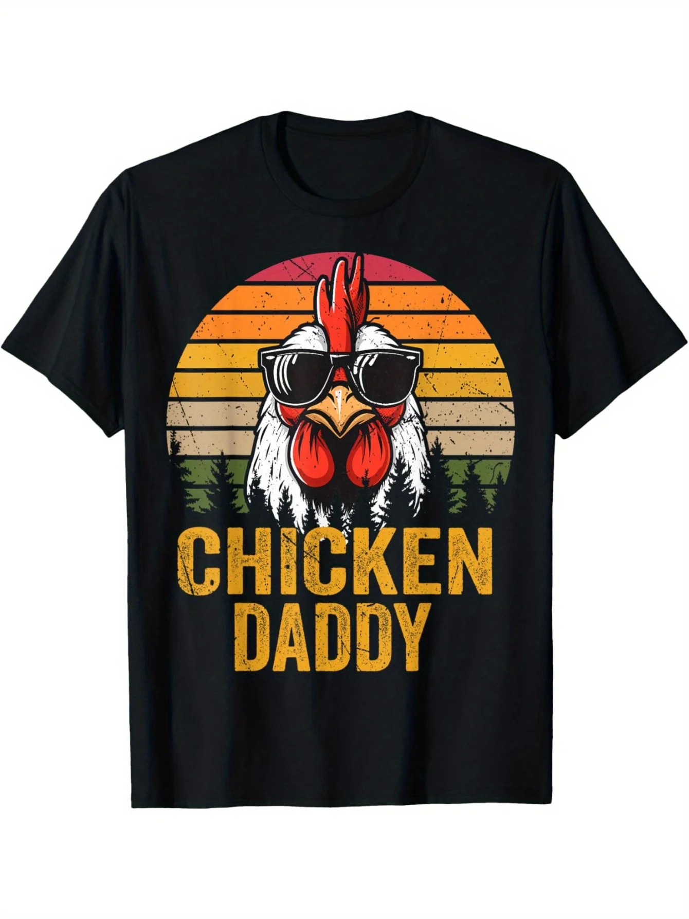 

Vintage Rooster Daddy Farmer Father's Day Men's T Shirt