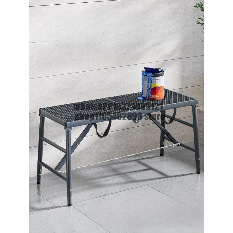 Horse stool folding lift thickening putty decoration stirrup project scaffolding