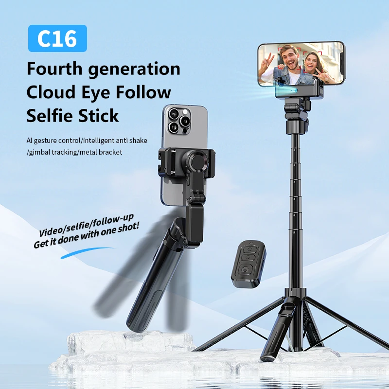 FANGTUOSI 2026 NEW Foldable Smartphone Handheld Gimbal Cellphone Video Record Vlog Stabilizer for iPhone 14 Xiaomi Huawei