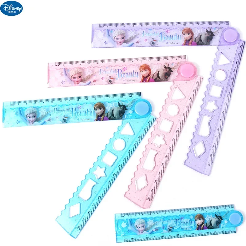 Disney Frozen Marvel Children's Folding Ruler Student Creative Ruler Simple Measurement Learning Writing Drawing Stationery Gift