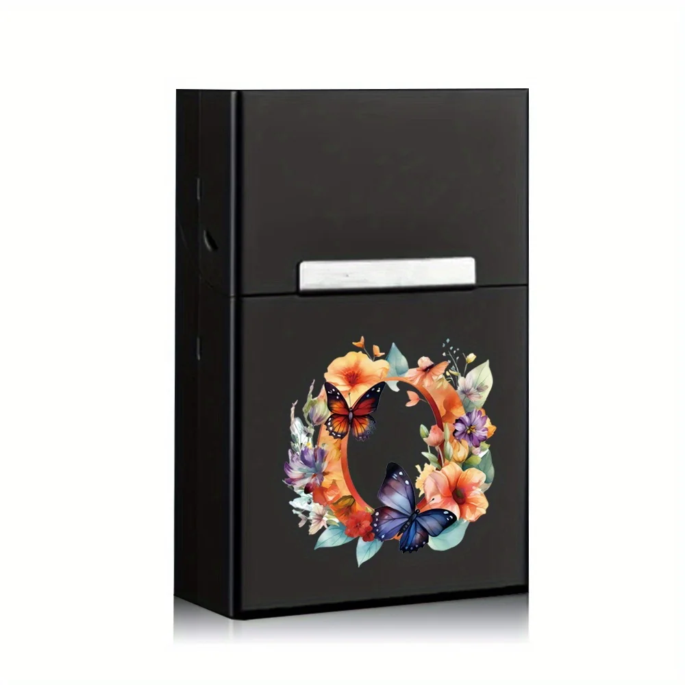 

Fashion Cigar Protective Case Tobacco Storage Box Cigarette Organizer Purse Container Cover Cigarette Butterfly Letter Pattern