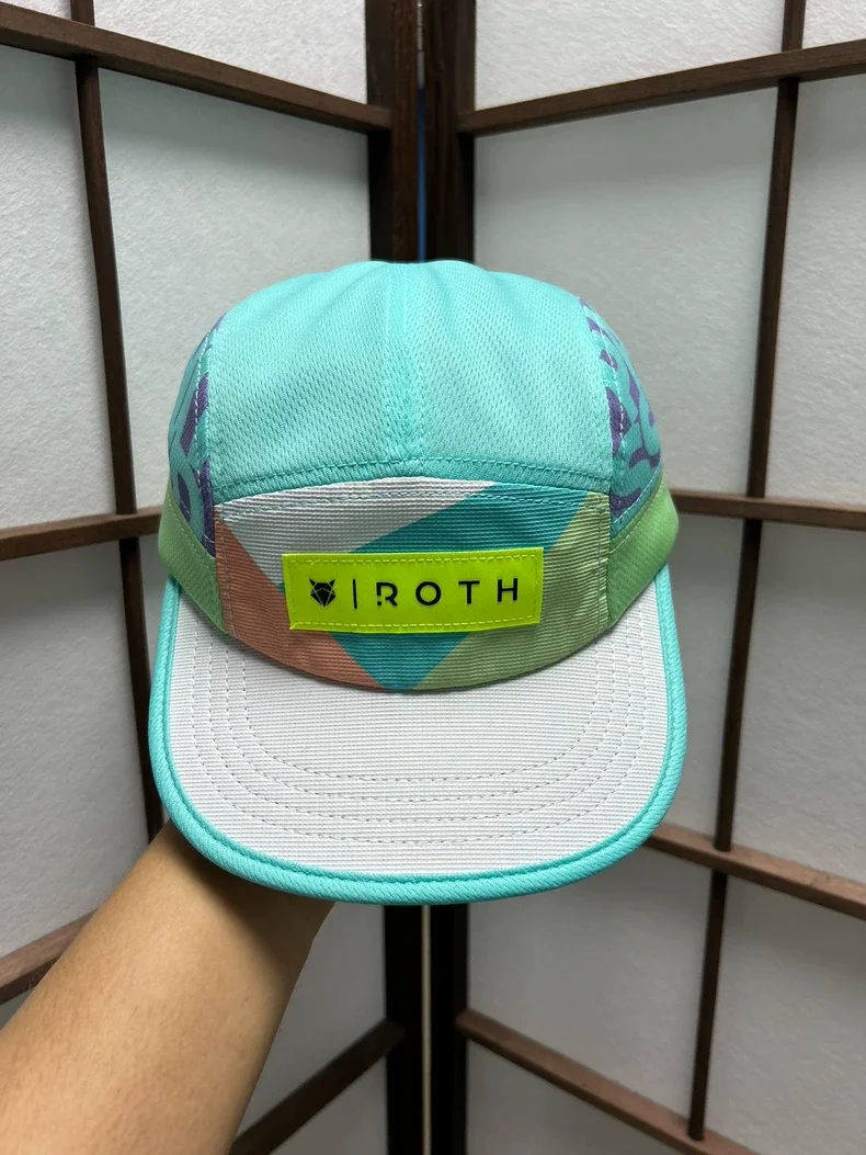 High-Quality 6-Panel Dad Baseball Cap Customized Design Embroidered Logo Laser-Cut Holes Oxford Dobby Fruit Golf Cap