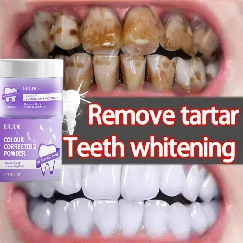 

5 Days Teeth Whitening Powder Remove Plaque Stains Dental Calculus Oral Hygiene Cleaning Fresh Bad Breath Tooth Care Products