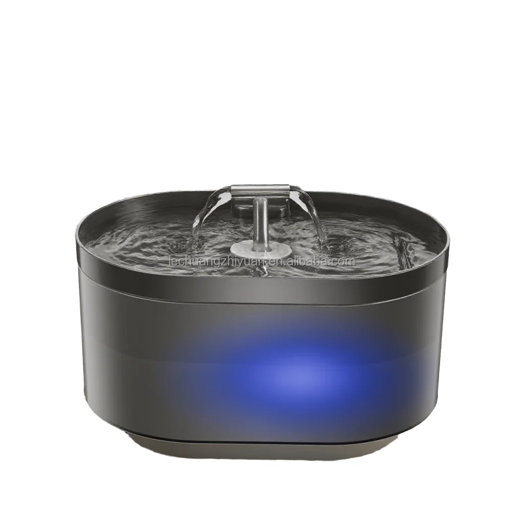 Automatic Pet Feeder Water Fountain Stylish 2L Plastic Cat Water Bowl Dispenser Super Silent for Small Animal Food Water Serving