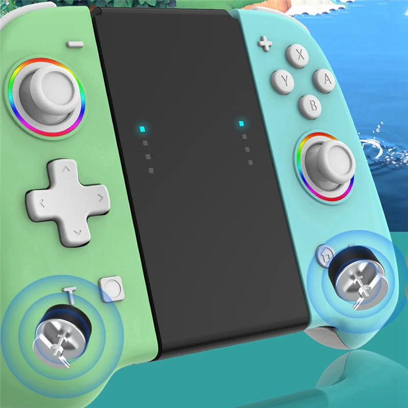 

AY14 -Illuminated Handle Controller Compatible With Nintendo Switch/OLED Ergonomic Handle Controller For Handheld Mode