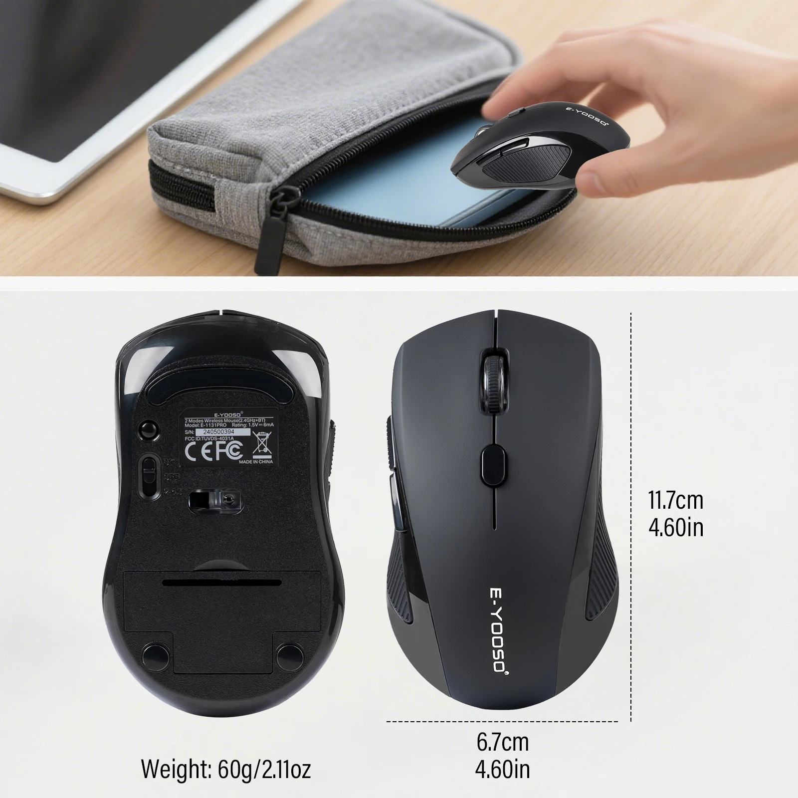 Mouse Wireless FocusOnPC 2.4G, - Mini Wireless Mouse recensione e prezzo