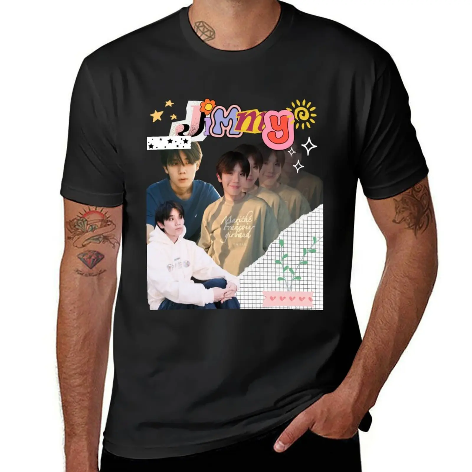 BL Thai actor Jimmy T-Shirt Aesthetic clothing Short sleeve tee sports fans mens workout shirts