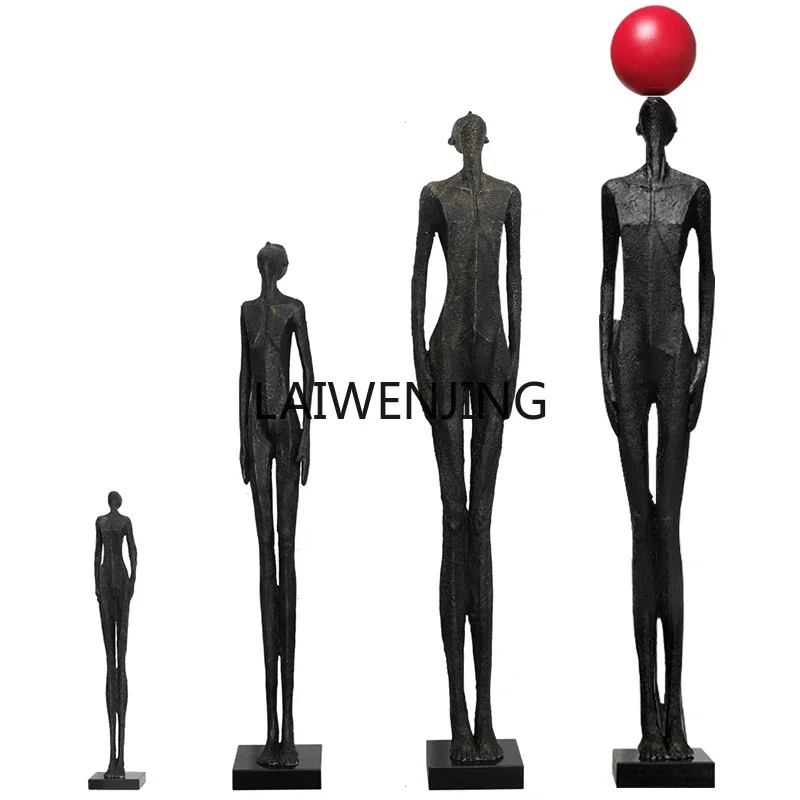 MJY entrance slender art large floor-to-ceiling humanoid sculpture ornament