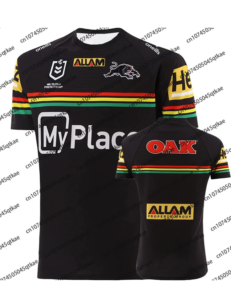 2025 New Summer Australian NRL Penrith Panthers Home Jersey Women Men Oversized Training Tee Breathable Kid/Adult Rugby Jersey image 5