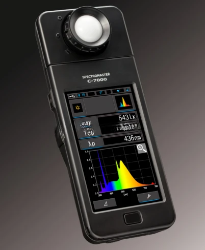 C-7000 Lux Meter Chroma  Spectrometer for Color Temperature and Illumination