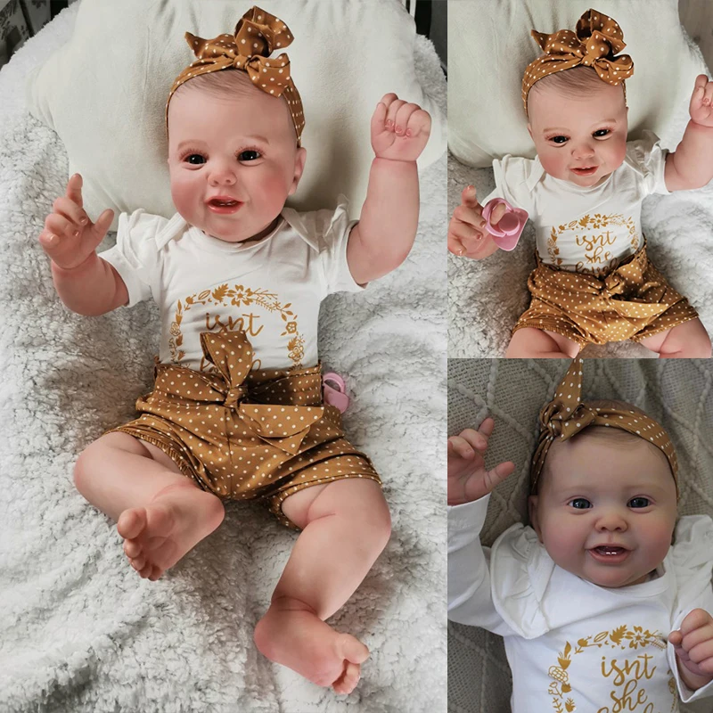 60cm Reborn Kodi Reborn Doll Baby Cloth Body High Quality Doll with Visible Vein Collection Art Doll Multilayer Painting Gift