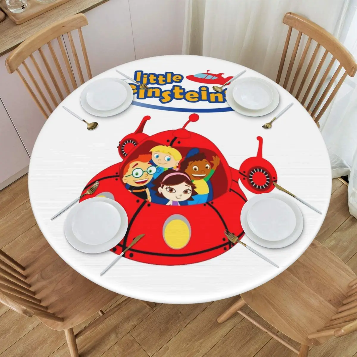 Little Einsteins Clothes Little Einsteins Ca Waterproof Round Tablecloth Oilproof Table Cloth Kitchen Events Dining Table Cover
