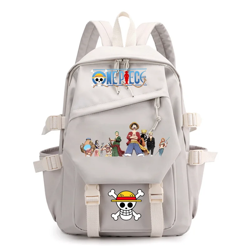 One Piece New Cartoon Student Schoolbag Large Capacity Casual and Lightweight Shoulder Pad Waterproof Stain Resistant Backpack