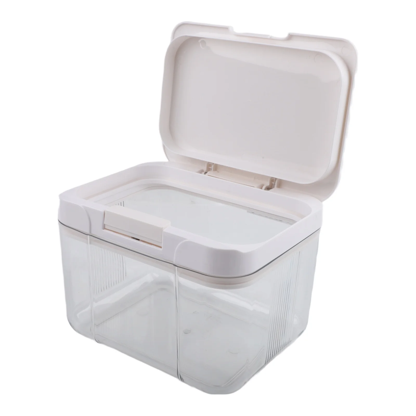 5.5L Airtight Laundry Storage Box With Automatic Up Lid For Washing Powder Detergent And Laundry Beads Kitchen Organizer