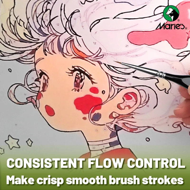 10/12/15pcs 00000 Marie's Miniature Paint Brushes, Detail Paintbrushes Set for Acrylic,Number,Figurine,Craft,Models,Rock,