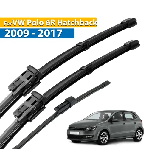 Erick's limpiaparabrisas LHD juego de limpiaparabrisas delantero y trasero para VW Polo 6R Hatchback 2009 - 2017 parabrisas ventana 24 ""+ 16"" + 11""