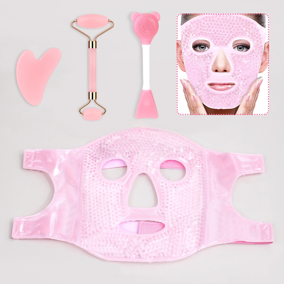 

4pcs facial massage tool set, precise nursing is convenient and practical, suitable for beauty lovers, perfect gift for women.