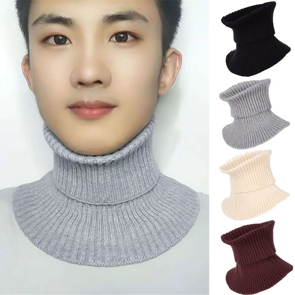 وشاح مطاطي قابل للفصل للرجال والنساء بياقة مزيفة محبوكة ورقبة كاذبة للشتاء الدافئ #5