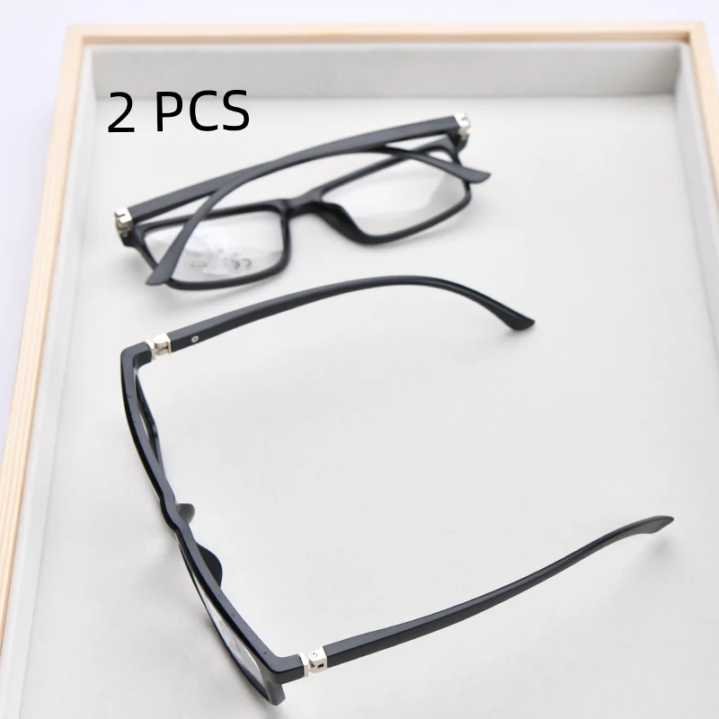 2PCS Anzug Vintage Lesebrille Frauen Männer Anti Blau Licht Presbyopie Brillen Bifokale Nahe Fern Hyperopie Brillen + 1,5 2,0 2 – Detail 4