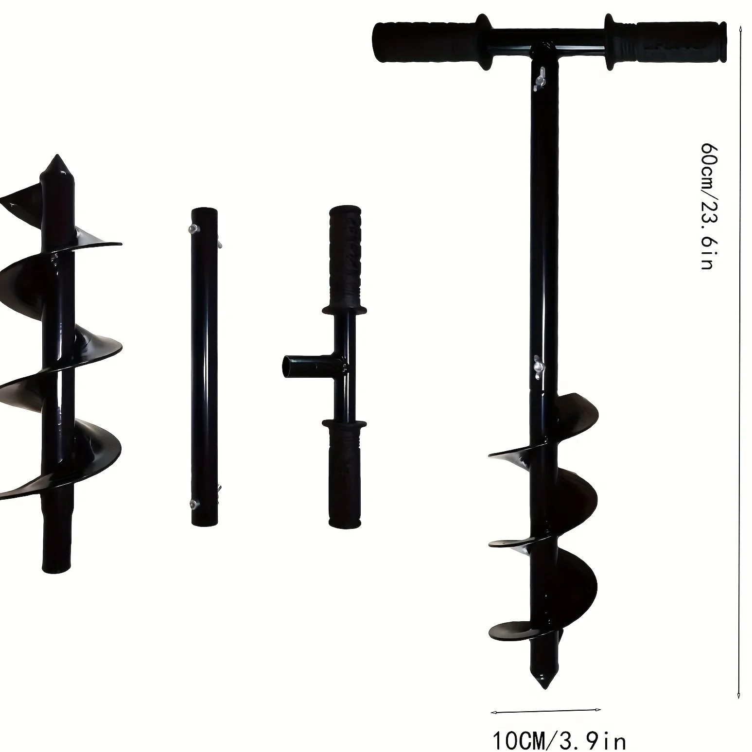 In-stock Manual Soil Tiller for Home and Garden Use   a Spiral Drill Bit Soil Loosening Tool for Gardening and Planting Flowers