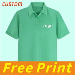 Summer Short Sleeve T-shirt Printed Logo POLO Shirt Customized Polo Neck Breathable Parent-child T-shirt Embroidered Work Suit