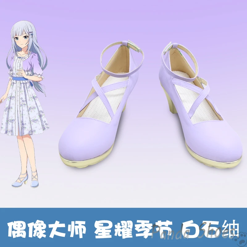 

Game Rebellion Shiraishi Tsumugi Cosplay Shoes Anime Cos Comic Cosplay Costume Prop Shoes for Con Halloween Party