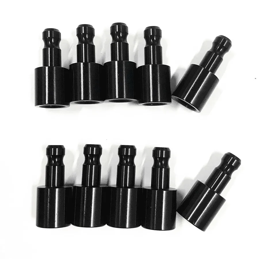 

10 pcs Black Adapter 5/8" x11 Female Thread to Dia.12mm Pole Fit For Surveying