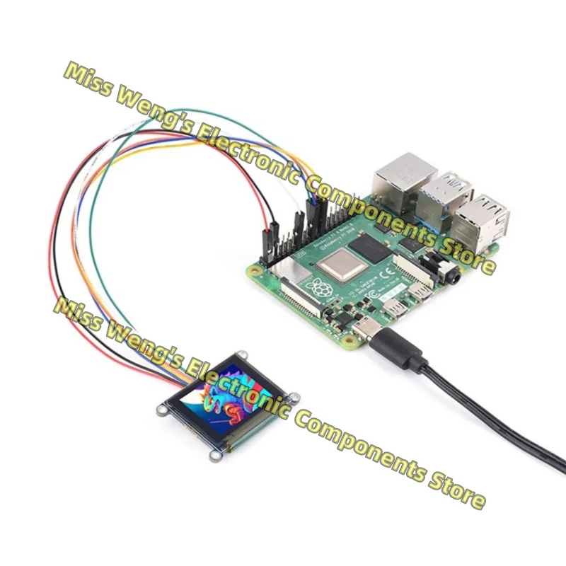 Module d'affichage OLED RVB, Raspberry Pi, STM32, puce SSD1351, éventuelles I, technologie RVB, 1.27 pouces, 1.27 pouces