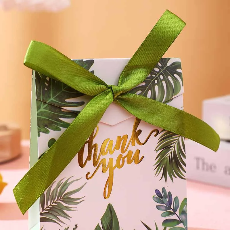 10/20 Stück Dankeschön-Papier-Süßigkeiten-Geschenkboxen, Hochzeitsgeschenke, Schokoladen-Geschenkverpackungen für Gäste, Geburtstagsparty-Dekoration – Detail 4