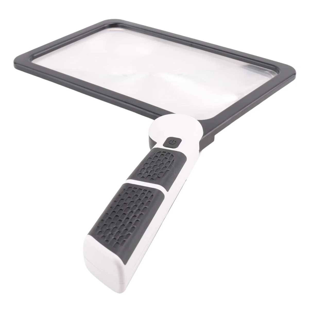 Full-Page 5X Magnifying Glass for Reading, Folding Lighted Magnifier with 48 LED Lights, Rectangular Handhold Magnifier