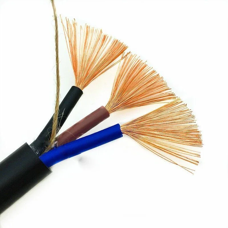 سلك وكابل كهربائي نحاسي 5 متر RVV 2/3/4/5 Core 0.5/0.75/1/1.5/2.5 مم سلك مغلف لخط الطاقة #2