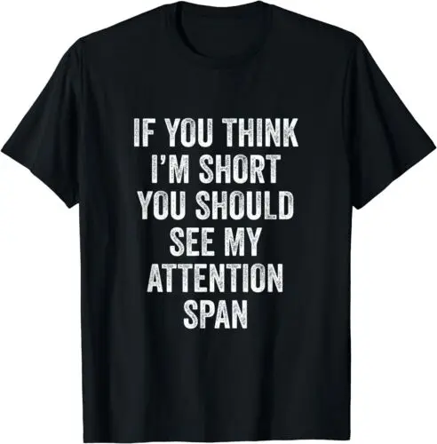 Short Attention Span ADHD Awareness Funny Best Gift T-Shirt S-3XL