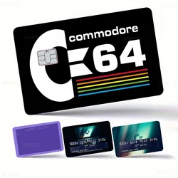 Commodore 64 Fashion Matte Gold Silver Black Matte Film Skin Sticker Tape for Bank Credit Debit Card
